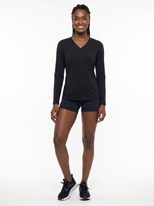 Camiseta Feminina Lisa Manga Longa